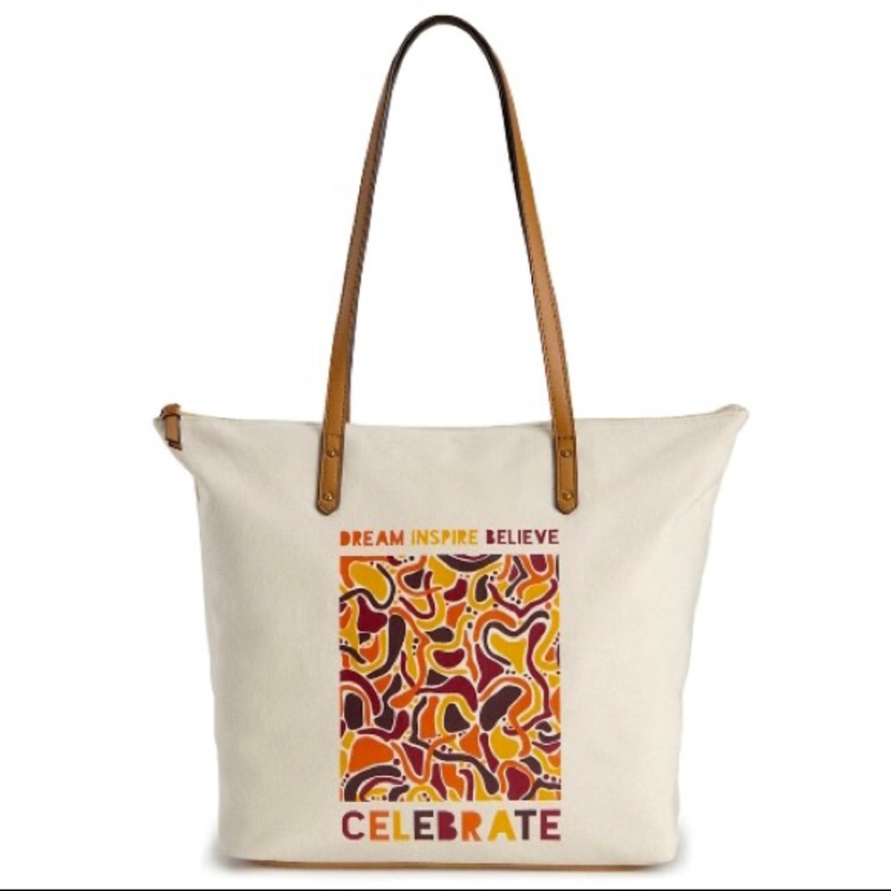 Sonoma CELEBRATE Zippered Lined Canvas Bag